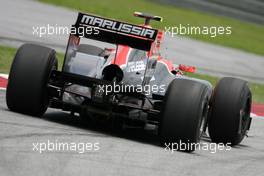 09.04.2011 Sepang, Malaysia,  Jerome d'Ambrosio (BEL), Virgin Racing  - Formula 1 World Championship, Rd 02, Malaysian Grand Prix, Saturday Practice