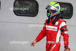 09.04.2011 Sepang, Malaysia,  Felipe Massa (BRA), Scuderia Ferrari with a black arm band on - Formula 1 World Championship, Rd 02, Malaysian Grand Prix, Saturday Qualifying
