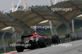 09.04.2011 Sepang, Malaysia,  Timo Glock (GER), Virgin Racing  - Formula 1 World Championship, Rd 02, Malaysian Grand Prix, Saturday Practice