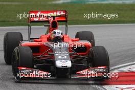 09.04.2011 Sepang, Malaysia,  Jerome d'Ambrosio (BEL), Virgin Racing  - Formula 1 World Championship, Rd 02, Malaysian Grand Prix, Saturday Practice