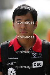 09.04.2011 Sepang, Malaysia,  Sakon Yamamoto (JPN), Test driver, Virgin Racing  - Formula 1 World Championship, Rd 02, Malaysian Grand Prix, Saturday