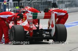 09.04.2011 Sepang, Malaysia,  Fernando Alonso (ESP), Scuderia Ferrari rear wing and difffuser - Formula 1 World Championship, Rd 02, Malaysian Grand Prix, Saturday Practice