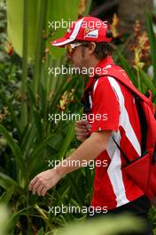 09.04.2011 Sepang, Malaysia,  Fernando Alonso (ESP), Scuderia Ferrari  - Formula 1 World Championship, Rd 02, Malaysian Grand Prix, Saturday