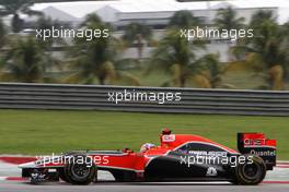 09.04.2011 Sepang, Malaysia,  Timo Glock (GER), Virgin Racing  - Formula 1 World Championship, Rd 02, Malaysian Grand Prix, Saturday Qualifying