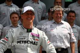 10.04.2011 Sepang, Malaysia,  Michael Schumacher (GER), Mercedes GP Petronas F1 Team and Norbert Haug (GER), Mercedes, Motorsport chief - Formula 1 World Championship, Rd 02, Malaysian Grand Prix, Sunday