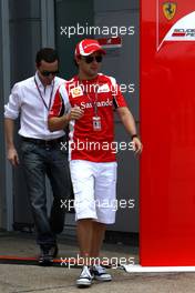 07.04.2011 Sepang, Malaysia,  Felipe Massa (BRA), Scuderia Ferrari and his manager Nicolas Todt (FRA) - Formula 1 World Championship, Rd 02, Malaysian Grand Prix, Thursday