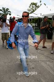 07.04.2011 Sepang, Malaysia,  Michael Schumacher (GER), Mercedes GP Petronas F1 Team - Formula 1 World Championship, Rd 02, Malaysian Grand Prix, Thursday