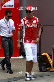 07.04.2011 Sepang, Malaysia,  Felipe Massa (BRA), Scuderia Ferrari and his manager Nicolas Todt (FRA) - Formula 1 World Championship, Rd 02, Malaysian Grand Prix, Thursday