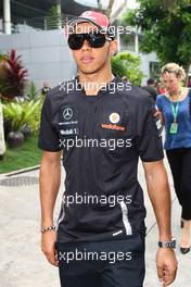 07.04.2011 Sepang, Malaysia,  Lewis Hamilton (GBR), McLaren Mercedes - Formula 1 World Championship, Rd 02, Malaysian Grand Prix, Thursday