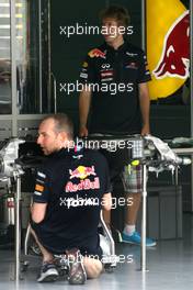 07.04.2011 Sepang, Malaysia,  Sebastian Vettel (GER), Red Bull Racing  - Formula 1 World Championship, Rd 02, Malaysian Grand Prix, Thursday