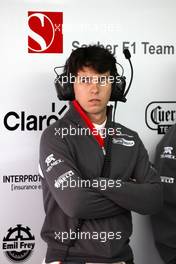 31.01.2011 Valencia, Spain,  Sergio Pérez (MEX), Sauber F1 Team - Sauber F1 Team C30 Launch - Formula 1 World Championship