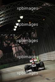 23.09.2011 Singapore, Singapore,  Rubens Barrichello (BRA), Williams F1 Team  - Formula 1 World Championship, Rd 14, Singapore Grand Prix, Friday Practice