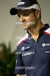 23.09.2011 Singapore, Singapore,  Rubens Barrichello (BRA), Williams F1 Team  - Formula 1 World Championship, Rd 14, Singapore Grand Prix, Friday