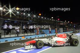 23.09.2011 Singapore, Singapore, Vitantonio Liuzzi (ITA), HRT Formula One Team  - Formula 1 World Championship, Rd 14, Singapore Grand Prix, Friday Practice