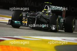 23.09.2011 Singapore, Singapore,  Nico Rosberg (GER), Mercedes GP  - Formula 1 World Championship, Rd 14, Singapore Grand Prix, Friday Practice