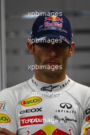 23.09.2011 Singapore, Singapore, Mark Webber (AUS), Red Bull Racing  - Formula 1 World Championship, Rd 14, Singapore Grand Prix, Friday Practice