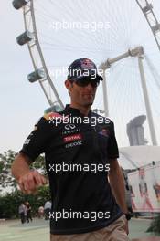 23.09.2011 Singapore, Singapore, Mark Webber (AUS), Red Bull Racing  - Formula 1 World Championship, Rd 14, Singapore Grand Prix, Friday
