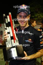 25.09.2011 Singapore, Singapore, Sebastian Vettel (GER), Red Bull Racing  - Formula 1 World Championship, Rd 14, Singapore Grand Prix, Sunday Podium