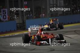 25.09.2011 Singapore, Singapore, Fernando Alonso (ESP), Scuderia Ferrari  - Formula 1 World Championship, Rd 14, Singapore Grand Prix, Sunday Race