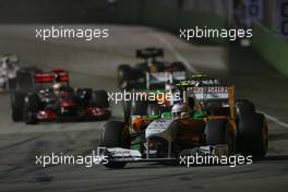 25.09.2011 Singapore, Singapore, Paul di Resta (GBR), Force India F1 Team  - Formula 1 World Championship, Rd 14, Singapore Grand Prix, Sunday Race
