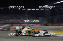 25.09.2011 Singapore, Singapore, Adrian Sutil (GER), Force India F1 Team  - Formula 1 World Championship, Rd 14, Singapore Grand Prix, Sunday Race