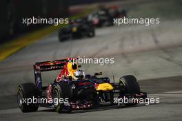 25.09.2011 Singapore, Singapore, Sebastian Vettel (GER), Red Bull Racing  - Formula 1 World Championship, Rd 14, Singapore Grand Prix, Sunday Race