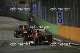 25.09.2011 Singapore, Singapore, Fernando Alonso (ESP), Scuderia Ferrari  - Formula 1 World Championship, Rd 14, Singapore Grand Prix, Sunday Race