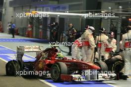 25.09.2011 Singapore, Singapore, Felipe Massa (BRA), Scuderia Ferrari  - Formula 1 World Championship, Rd 14, Singapore Grand Prix, Sunday Race