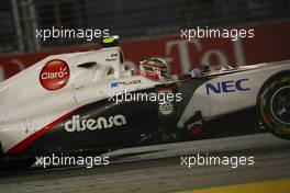 25.09.2011 Singapore, Singapore, Sergio Perez (MEX), Sauber F1 Team  - Formula 1 World Championship, Rd 14, Singapore Grand Prix, Sunday Race