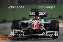 24.09.2011 Singapore, Singapore, Daniel Ricciardo (AUS) HRT  - Formula 1 World Championship, Rd 14, Singapore Grand Prix, Saturday Practice