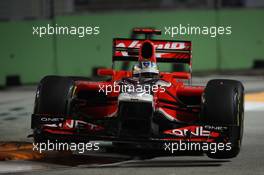 24.09.2011 Singapore, Singapore, Timo Glock (GER), Marussia Virgin Racing  - Formula 1 World Championship, Rd 14, Singapore Grand Prix, Saturday Practice
