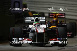 24.09.2011 Singapore, Singapore,  Sergio Perez (MEX), Sauber F1 Team  - Formula 1 World Championship, Rd 14, Singapore Grand Prix, Saturday Practice