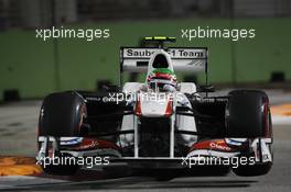 24.09.2011 Singapore, Singapore, Sergio Perez (MEX), Sauber F1 Team  - Formula 1 World Championship, Rd 14, Singapore Grand Prix, Saturday