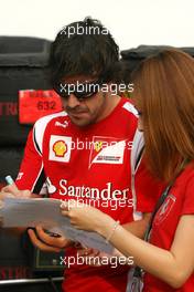 24.09.2011 Singapore, Singapore,  Fernando Alonso (ESP), Scuderia Ferrari  - Formula 1 World Championship, Rd 14, Singapore Grand Prix, Saturday