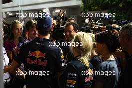 22.09.2011 Singapore, Singapore, Mark Webber (AUS), Red Bull Racing  - Formula 1 World Championship, Rd 14, Singapore Grand Prix, Thursday