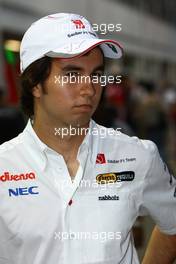 22.09.2011 Singapore, Singapore, Sergio Perez (MEX), Sauber F1 Team  - Formula 1 World Championship, Rd 14, Singapore Grand Prix, Thursday