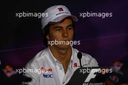 22.09.2011 Singapore, Singapore, Sergio Perez (MEX), Sauber F1 Team  - Formula 1 World Championship, Rd 14, Singapore Grand Prix, Thursday Press Conference
