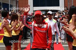 08.05.2011 Istanbul, Turkey,  Fernando Alonso (ESP), Scuderia Ferrari  - Formula 1 World Championship, Rd 04, Turkish Grand Prix, Sunday Pre-Race Grid
