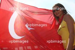 08.05.2011 Istanbul, Turkey,  Grid girl - Formula 1 World Championship, Rd 04, Turkish Grand Prix, Sunday Pre-Race Grid