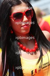 08.05.2011 Istanbul, Turkey,  Grid girl - Formula 1 World Championship, Rd 04, Turkish Grand Prix, Sunday Grid Girl