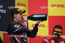 08.05.2011 Istanbul, Turkey,  1st place Sebastian Vettel (GER), Red Bull Racing - Formula 1 World Championship, Rd 04, Turkish Grand Prix, Sunday Podium