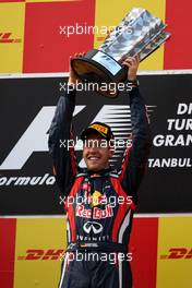 08.05.2011 Istanbul, Turkey,  Sebastian Vettel (GER), Red Bull Racing - Formula 1 World Championship, Rd 04, Turkish Grand Prix, Sunday Podium