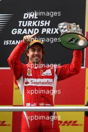 08.05.2011 Istanbul, Turkey,  Fernando Alonso (ESP), Scuderia Ferrari - Formula 1 World Championship, Rd 04, Turkish Grand Prix, Sunday Podium
