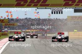 08.05.2011 Istanbul, Turkey,  Lewis Hamilton (GBR), McLaren Mercedes, MP4-26, Jenson Button (GBR), McLaren Mercedes - Formula 1 World Championship, Rd 04, Turkish Grand Prix, Sunday Race