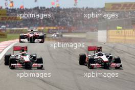 08.05.2011 Istanbul, Turkey,  Lewis Hamilton (GBR), McLaren Mercedes, MP4-26, Jenson Button (GBR), McLaren Mercedes - Formula 1 World Championship, Rd 04, Turkish Grand Prix, Sunday Race