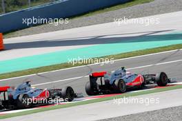 08.05.2011 Istanbul, Turkey,  Jenson Button (GBR), McLaren Mercedes, MP4-26 leads Lewis Hamilton (GBR), McLaren Mercedes, MP4-26 - Formula 1 World Championship, Rd 04, Turkish Grand Prix, Sunday Race