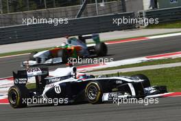 08.05.2011 Istanbul, Turkey,  Rubens Barrichello (BRA), AT&T Williams - Formula 1 World Championship, Rd 04, Turkish Grand Prix, Sunday Race