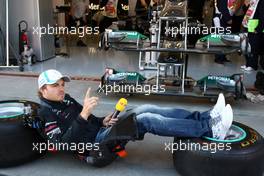 07.05.2011 Istanbul, Turkey,  Nico Rosberg (GER), Mercedes GP Petronas F1 Team, does a piece to camera - Formula 1 World Championship, Rd 04, Turkish Grand Prix, Saturday