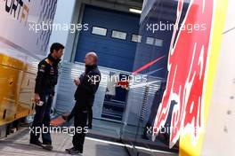 07.05.2011 Istanbul, Turkey,  Mark Webber (AUS), Red Bull Racing, Adrian Newey (GBR), Red Bull Racing, Technical Operations Director - Formula 1 World Championship, Rd 04, Turkish Grand Prix, Saturday