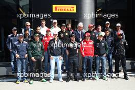 07.05.2011 Istanbul, Turkey,  The Drivers pose for a Pirelli photo - Formula 1 World Championship, Rd 04, Turkish Grand Prix, Saturday